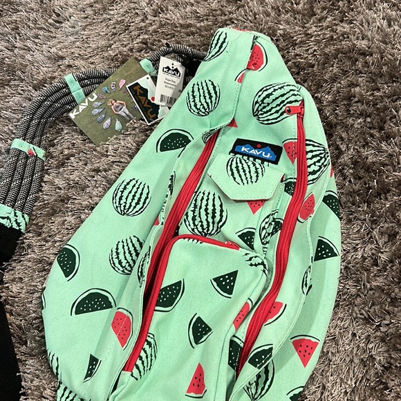 Kavu Shoulder Rope Bag.  Watermelon - Picture 4 of 8